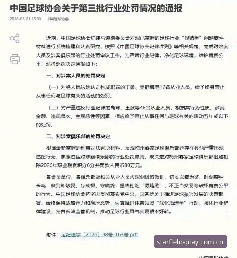 星空体育流畅稳定 深度揭秘:足协第三批禁足名单背后的足球腐败链
